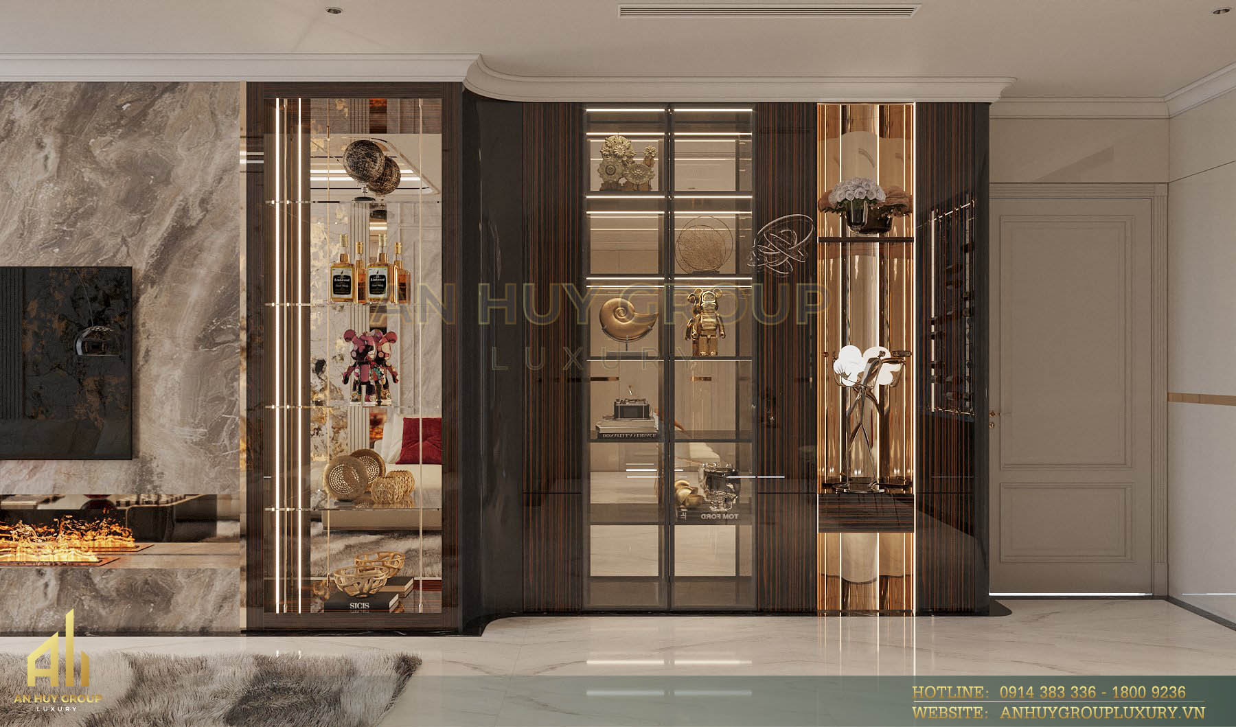 Tủ trưng bày phòng khách